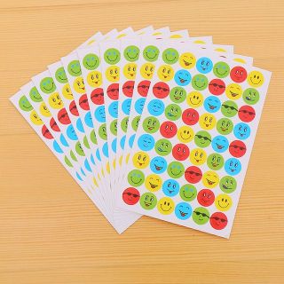 Sticker cute hình mặt cười dễ thương, hình dán sticker hàn quốc trang trí sổ đáng yêu giá rẻ ST03