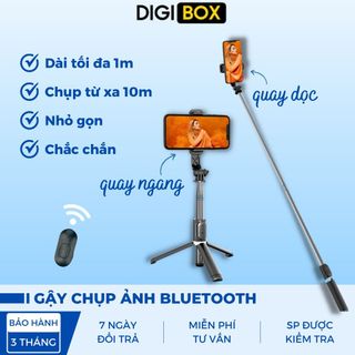 Gậy chụp ảnh 3 chân tự sướng chụp hình selfie kèm nút bluetooth kiêm tripod giá sỉ