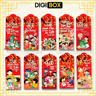 Sỉ 1000 chiếc lì xì tết 2022 hàng cao cấp cán bóng tặng giấy bóng kính hàng có sẵn