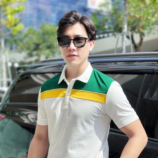 POLO NAM HOKO VÀNG PHỐI XANH