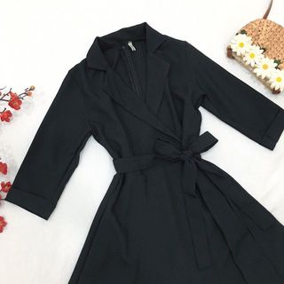 Đầm váy cổ vest 2 màu (kèm hình thật)
