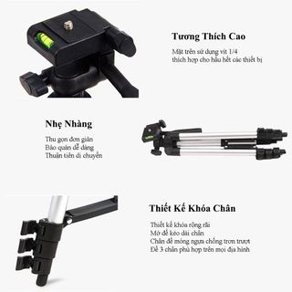 Giá Đỡ Chụp Ảnh FREESHIPChân Đỡ Điện Thoại, Máy Ảnh Tripod 3110, 3 Chân Chắc Chắn Phù Hợp Với Mọi Loại Điện Thoại