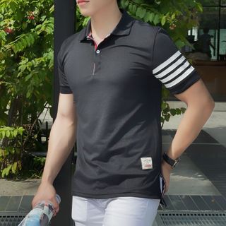 POLO NAM IN TAY PHỐI DÂY CỔ HOKO