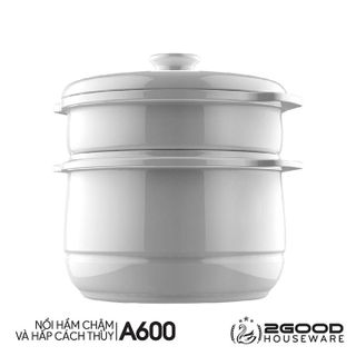 Nồi Hầm Cháo Cách Thủy 2 Tầng 2GOOD A600 (1.5L) - Hàng Chính Hãng