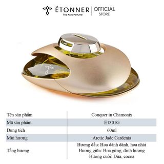 Nước Hoa Ô Tô Chính Hãng Nhập Khẩu Cao Cấp Khử Mùi Xe Hơi ETONNER E1701G (60ml)