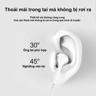Tai nghe có dây Ip 6 Zin hỗ trợ mic chơi game, đàm thoại, tai nghe nhét tai chất lượng âm thanh chân thực, sống động