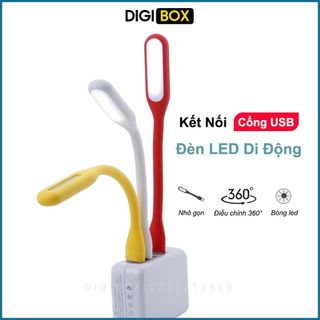 Đèn led usb mini siêu sáng đọc sách giá rẻ nhỏ gọn cho laptop, sạc dự phòng, máy tính Digibox giá sỉ