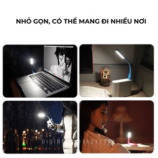 Đèn led usb mini siêu sáng đọc sách giá rẻ nhỏ gọn cho laptop, sạc dự phòng, máy tính Digibox