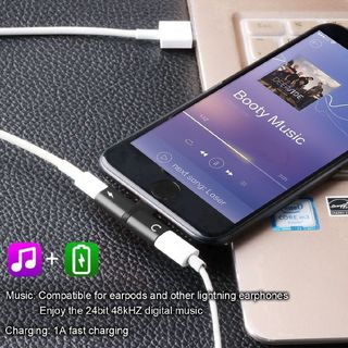 Chia Tai Nghe IPFREESHIPChia Cổng Sạc ĐT Jack Chia Thành 2 Cổng Sạc + Tai Nghe Cho ip