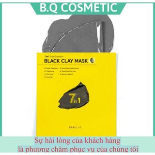 (New) Mặt nạ đất sét sáng da se khít lỗ chân lông 7 in 1 Barulab Black Clay Mask - Full Hộp (5 Miếng) giá sỉ