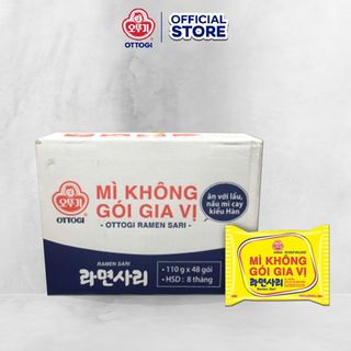 Thùng 48 Gói Mì Không Gói Gia Vị Ottogi 110gx48 giá sỉ