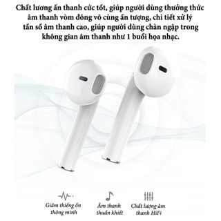 [Mã ELHACE giảm 4% đơn 300K] Tai nghe bluetooth 5.0 cảm ứng chạm âm thanh nổi, tai nghe không dây i12 tws