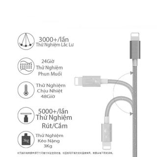 Cáp Sạc Nhiều Đầu FREESHIPGiảm 10k Khi Nhập [CAP SAC NHANH] Dây Cáp Sạc 3 Đầu Thông Minh Dây Dù Cực Bền
