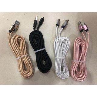 Dây Sạc Samsung FREESHIPKhi Nhập [CAP SAC] Cáp Sạc MicroUSB Dây Dù Chồng Đứt Dài 2M