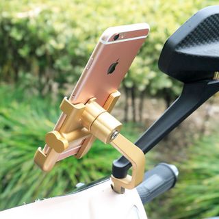 Giá đỡ điện thoại xe máy kim loại C2 kèm lục giác kẹp điện thoại xe máy