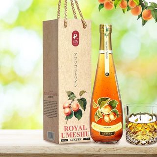 RƯỢU MƠ VẢY VÀNG ROYAL UMESHU GOLD 23K LUXURY