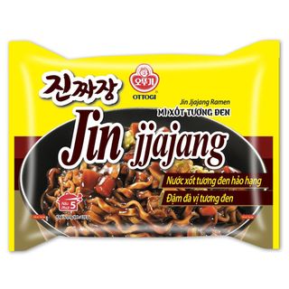 [Thùng 20 Gói] Mì Trộn Xốt Tương Đen Jin Jjajang Ramen Ottogi 135g