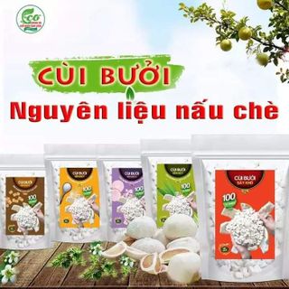 Cùi Bưởi Nấu Chè Đã Tẩm Bột Đường Vị Thốt Nốt Sấy Khô (500g) Về Chỉ Việc Nấu - Cùi Bưởi Thanh Tâm