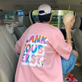 Áo unisex tay lỡ form rộng vải tici Blank