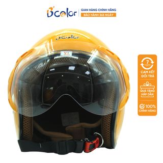 MŨ BẢO HIỂM 3/4 MẦU VÀNG, KÈM KÍNH CAO CẤP B'COLOR giá sỉ - giá bán buôn.