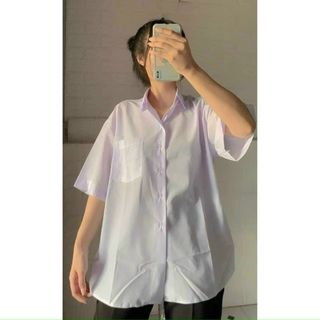 Sơ mi học sinh chất kakte form dưới 68kg