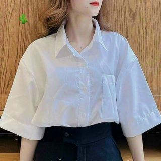Sơ mi học sinh chất kakte form dưới 68kg