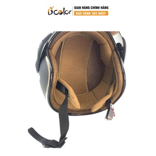 MŨ BẢO HIỂM 3/4 MẦU ĐEN KÈM KÍNH CAO CẤP B'COLOR giá sỉ - giá bán buôn.
