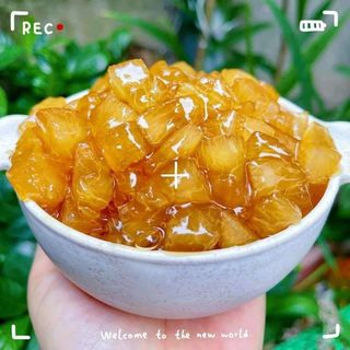 100g Cùi Bưởi Nấu Chè Đã Tẩm Bột Và Đường Các Vị Thốt Nốt, Khoai Môn, Lá Dứa, Đường Cát Về Chỉ Việc Nấu