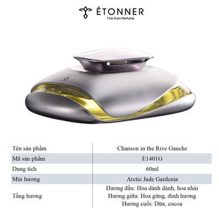 Nước Hoa Ô Tô Xe Hơi Cao Cấp Chính Hãng Nhập Khẩu ETONNER Khử Mùi Ô Tô E1401G (60ml)