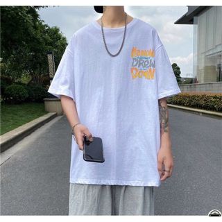 Áo unisex tay lỡ form rộng vải tici mainow