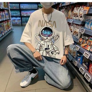 Áo unisex tay lỡ form rộng vải tici sợi ngoại bao mát đẹp