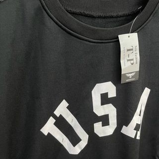 Áo sweater in chữ USA nỉ bông form 70kg