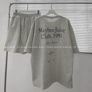 Đồ bộ mặc nhà in Maybee thun da cá freezie dưới 65kg