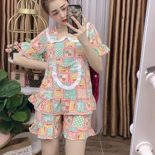 Bộ mặc nhà lụa mềm mịn thấm hút mồ hôi tốt