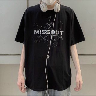 Áo unisex tay lỡ form rộng vải tici missout
