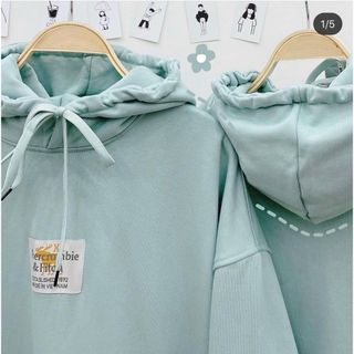 Áo hoodie thun nỉ mềm min form dưới 70kg tay phồng cánh dơi