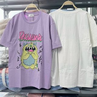 Áo unisex tay lỡ form rộng vải tici ngoại đẹp
