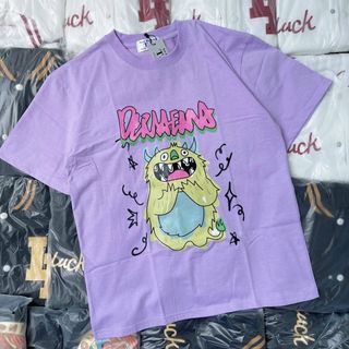 Áo unisex tay lỡ form rộng vải tici ngoại đẹp
