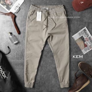 [ ] Quần Jogger Bo Gấu, Quần Kaki Nam Nữ Ôm Dáng - Kaki Cao Cấp Za.r [Rêu]