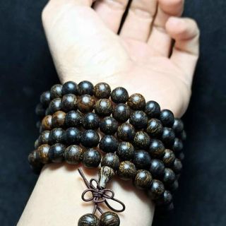 Vòng 108 6li trầm indo- trầm hương Minh Tường Mt