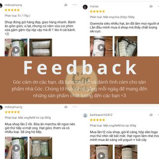 GRANOLA NƯỚNG - DÒNG SIÊU HẠT 100% HẠT