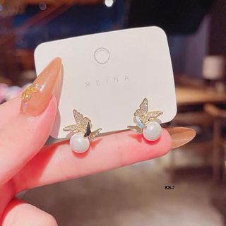 bông tai bớm trai bạc925