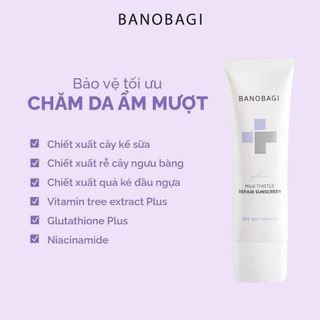 Kem Chống Nắng Phục Hồi Bảo Vệ Da Chuyên Sâu Banobagi Milk Thistle Repair Sunscreen Plus SPF 50+ PA++++