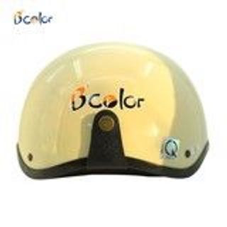 Mũ bảo hiểm thời trang màu kem sữa B'color. Bán sỉ - giá bán buôn.