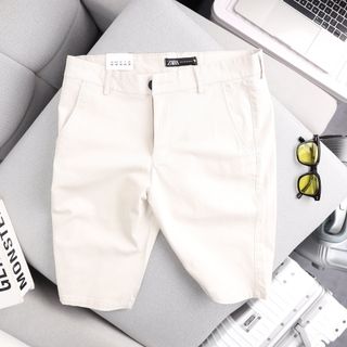 Quần short kaki vải nhập co giản thanh niên