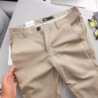 Quần short kaki vải nhập co giản thanh niên