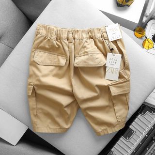 QUẦN SHORT TÚI HỘP LƯNG THUN VẢI RẰN RI NHẬP
