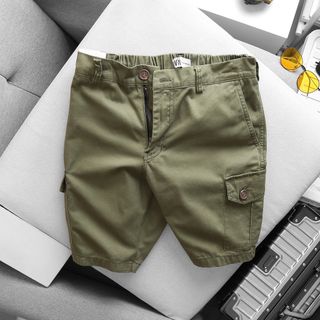QUẦN SHORT TÚI HỘP LƯNG THUN VẢI RẰN RI NHẬP