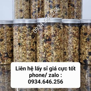 GRANOLA NƯỚNG 100% MẬT ONG - DÒNG CAO CẤP 70% HẠT - 30% YẾN MẠCH