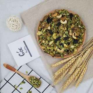 GRANOLA NƯỚNG 100% MẬT ONG - DÒNG CAO CẤP 70% HẠT - 30% YẾN MẠCH